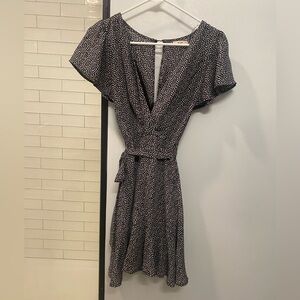 Black and white dot dress